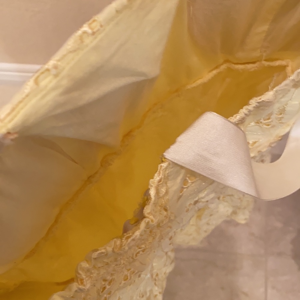 🌻Yellow eyelet lace sundress strapless or +straps - Picture 10 of 16